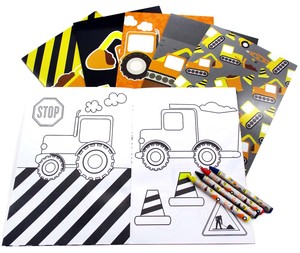 Download Construction Trucks Coloring Book With Crayons Party Favors 12 Pack 6940127844351 Ebay