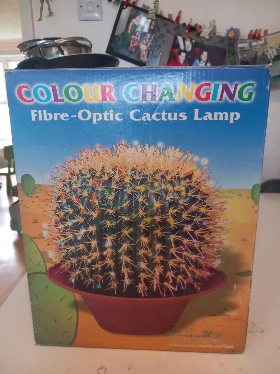 Fiber optic cactus lamp deals