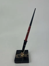 VINTAGE EVERSHARP PEN HOLDER FOUNTAIN PEN MARBLED TAN BROWN WATERMANS IDEAL NIB