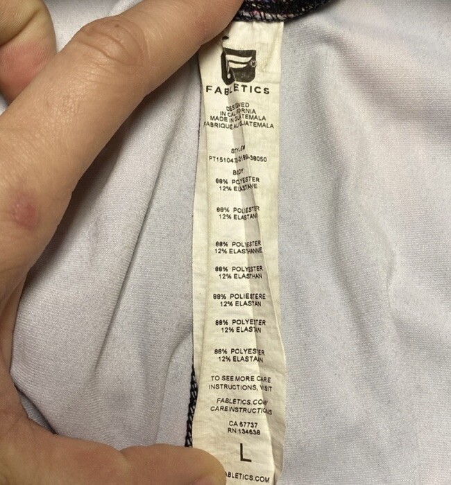 Fabletics Paint Splatter Multicolor Ankle length … - image 5