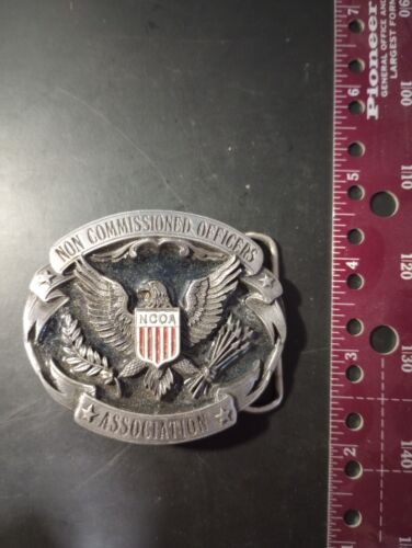 Non Commissioned Officers Association Belt Buckle, By Siskiyou