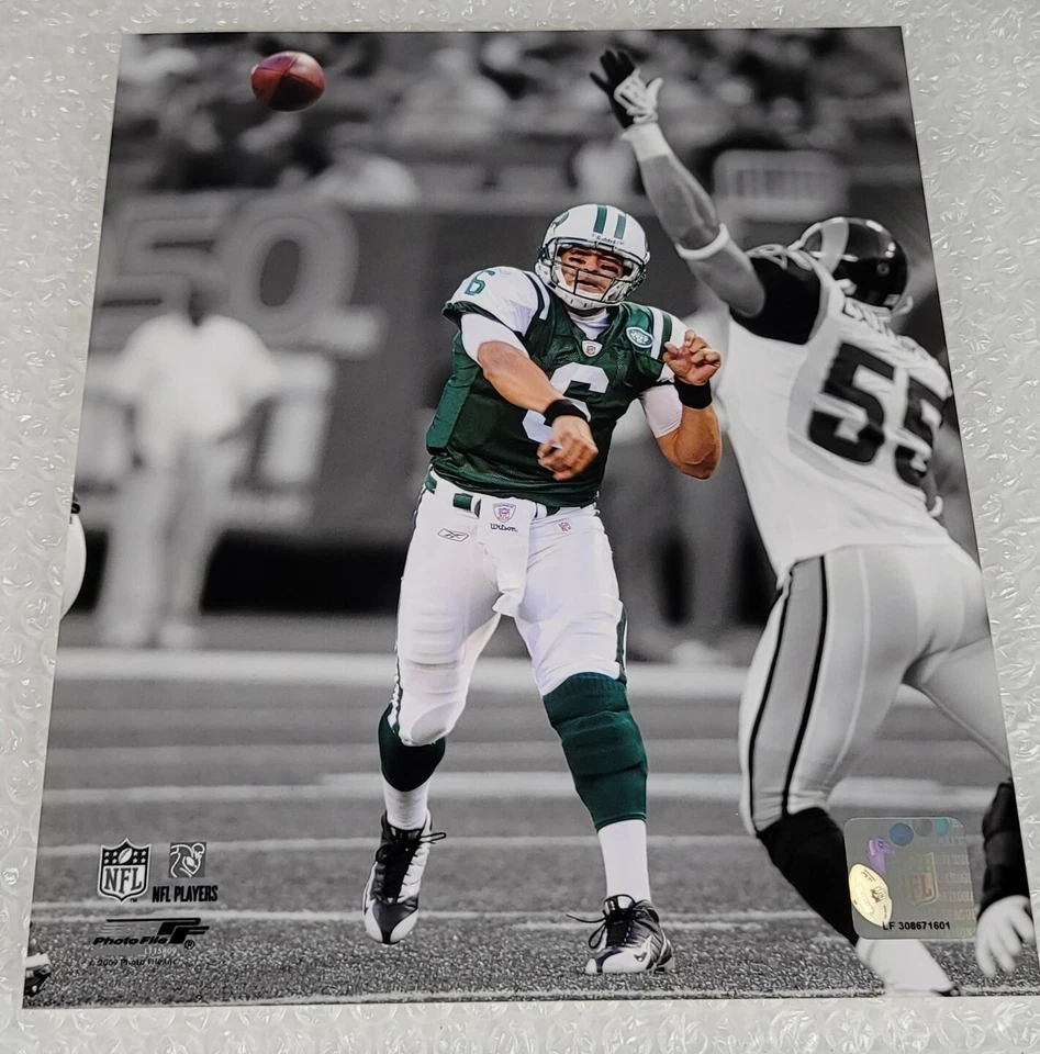 马克·桑切斯 #6 四分卫纽约喷气机队 - NFL 2009 照片(尺寸:8 x 10) — 第 2/4 张图片