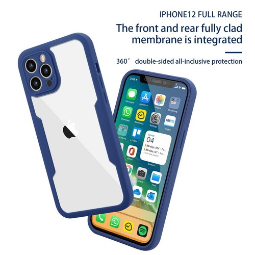 360 Hülle für iPhone 14 13 12 11 Pro Max XS XR 8 7 Voll Stoßfeste Silikon Abdeckung - Bild 11 von 22