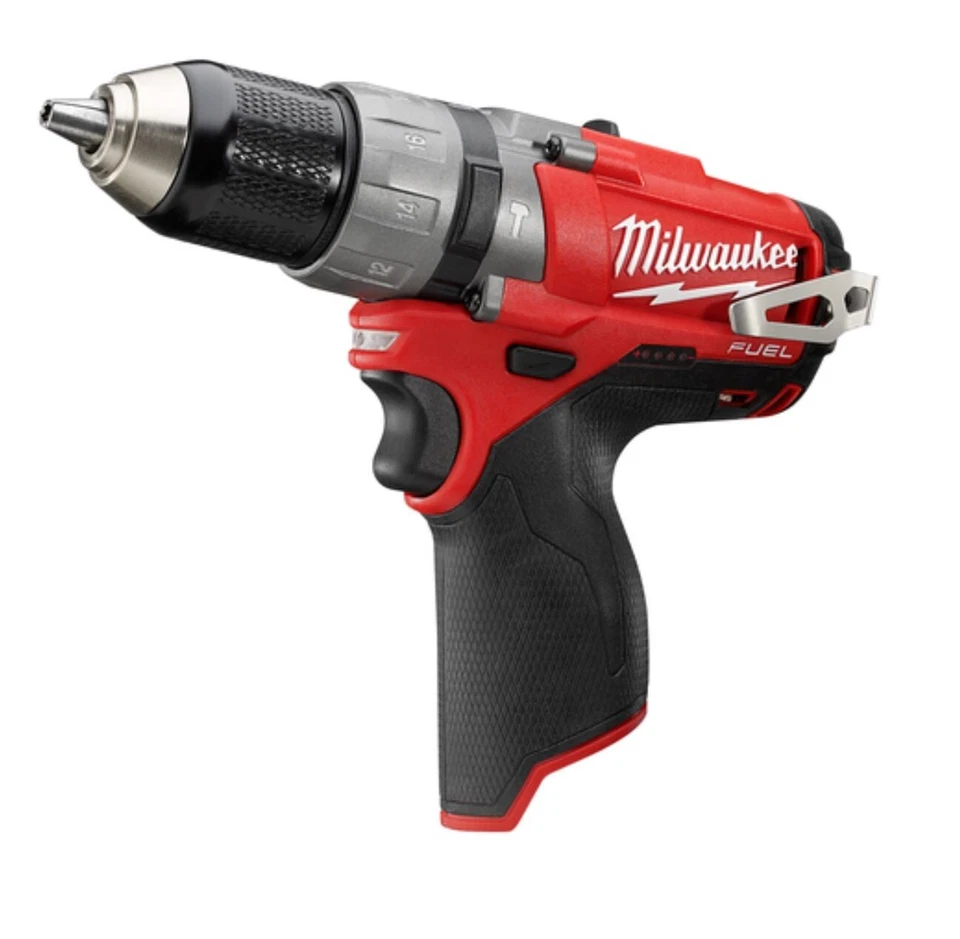 Milwaukee 1/2" M12 Hammer Drill Driver - Includes Battery, Charger & Organizer Foto 3 de 4