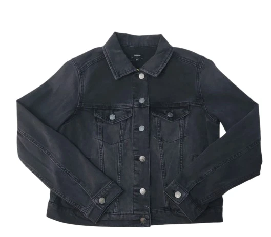 Express Women's Classic Fit Black Denim Jacket, Choose Size, Free Shipping