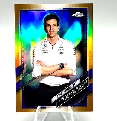 2021 Topps Chrome Formula 1 F1 Gold Purple Refractor TOTO WOLFF #81 Mercedes-AMG