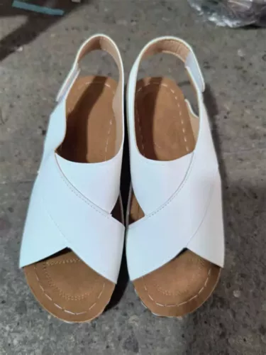 Damen Orthopädische Sandalen Bequeme Hausschuhe Peep Toe Offener Schuhe Sommer - Bild 14 von 25