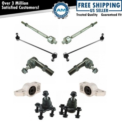 10pc Suspension Kit Lower Ball Joints Arm Bushings Sway Links Tie Rod for VW