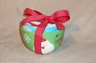 Set of 3 Ceramic Nesting Christmas Bowls - Boston Warehouse - Santa Snowman Deer — photo 9