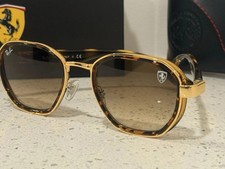 Ray-Ban RB3674-M F029A2 Scuderia Ferrari Gold Tortoise 51mm Sunglasses