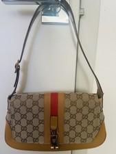 Gucci GG Pattern Web Stripe Shoulder Bag Buck...