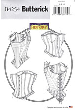 Stays and Corsets Butterick Sewing Pattern B4254 Making History Sizes 6 8 10