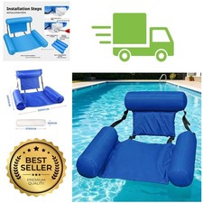 Inflatable Pool Float Hammock Lounger Foldable Water Swimming Mattress