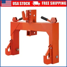 3 Point Quick Hitch for Cat 1 & 2 Tractors w/ 2" Receiver Hitch 3000 LBS Steel