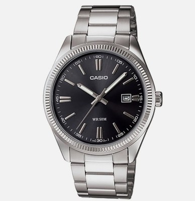 CASIO Vintage MTP-1302D-1A1VDF Men Analog Stainless Steel Watch Original New