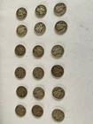 Lot of 18 Mercury Dimes 90% Silver Teens -40's Mixed Dates Estate Find Circulatd