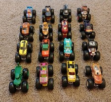 Mattel Hot Wheels Monster Trucks, Lot Of 16, No Duplicates