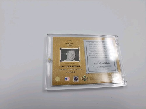 2001 SP Legendary Cuts Game Jersey JWF Whitey Ford Uniform Jersey - Picture 16 of 18