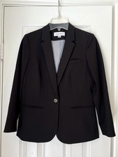 Calvin Klein Women's Petite Black One-Button Blazer Size 4P