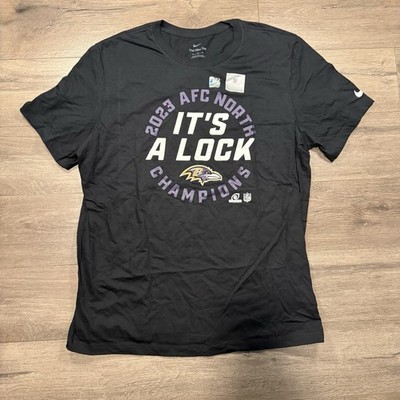 Nike Baltimore Ravens 2023 North Division Champions Locker Room Men Size XL NWT