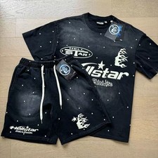 Hellstar loose retro pure cotton T-shirt men's and women's set