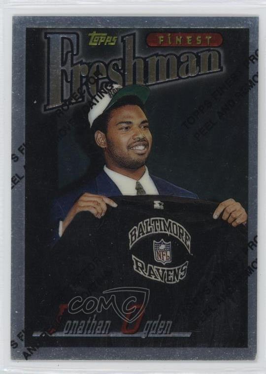 1996 Topps Finest Jonathan Ogden #308 HOF 14h3