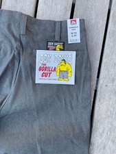 Ben Davis Gorilla Cut Jeans Gray 34x30 Made in Mexico New Work Pants