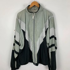 Vintage Shell Suit Track Jacket Size 2XL? Zip Up Festival Windbreaker