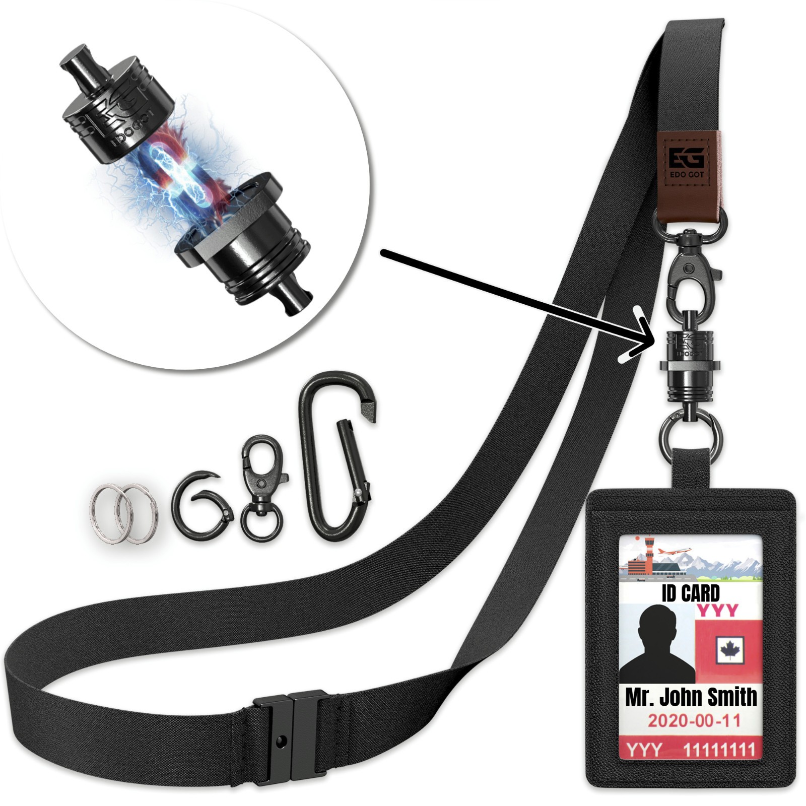 EDO GOT Magnetic Quick-Release Badge Holder