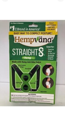 Hempvana Straight 8 Fully Adjustable Posture Corrector - NEW (Open Box) #0101