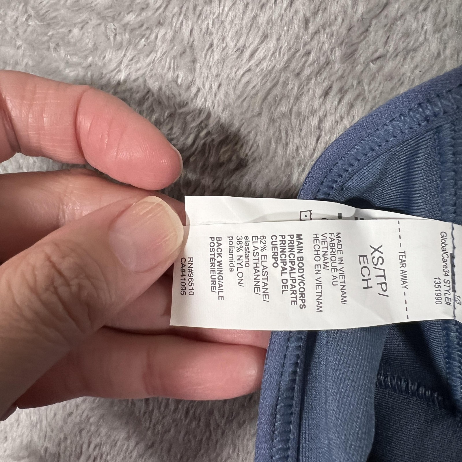 Under Armour Sports Bra Womens XS Blue Medium Support Convertible Straps 1351990 thumbnail 5