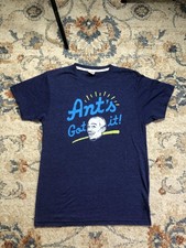 Homage Shirt Mens Medium Blue Ant's Got It Graphic Crewneck Tee Made In USA