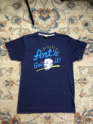 Homage Shirt Mens Medium Blue Ant's Got It Graphic Crewneck Tee Made In USA