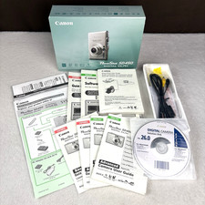 Canon PowerShot SD450 Digital ELPH Camera *Box & Manuals Only* (No Camera) READ!