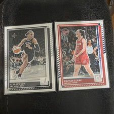Panini Donruss 2025 WNBA 2-Card Lot A'ja Wilson #82, Caitlin Clark #47