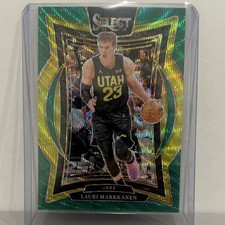 2024-25 Panini Select Lauri Markkanen Utah Jazz #62 Green Wave Prizm /50