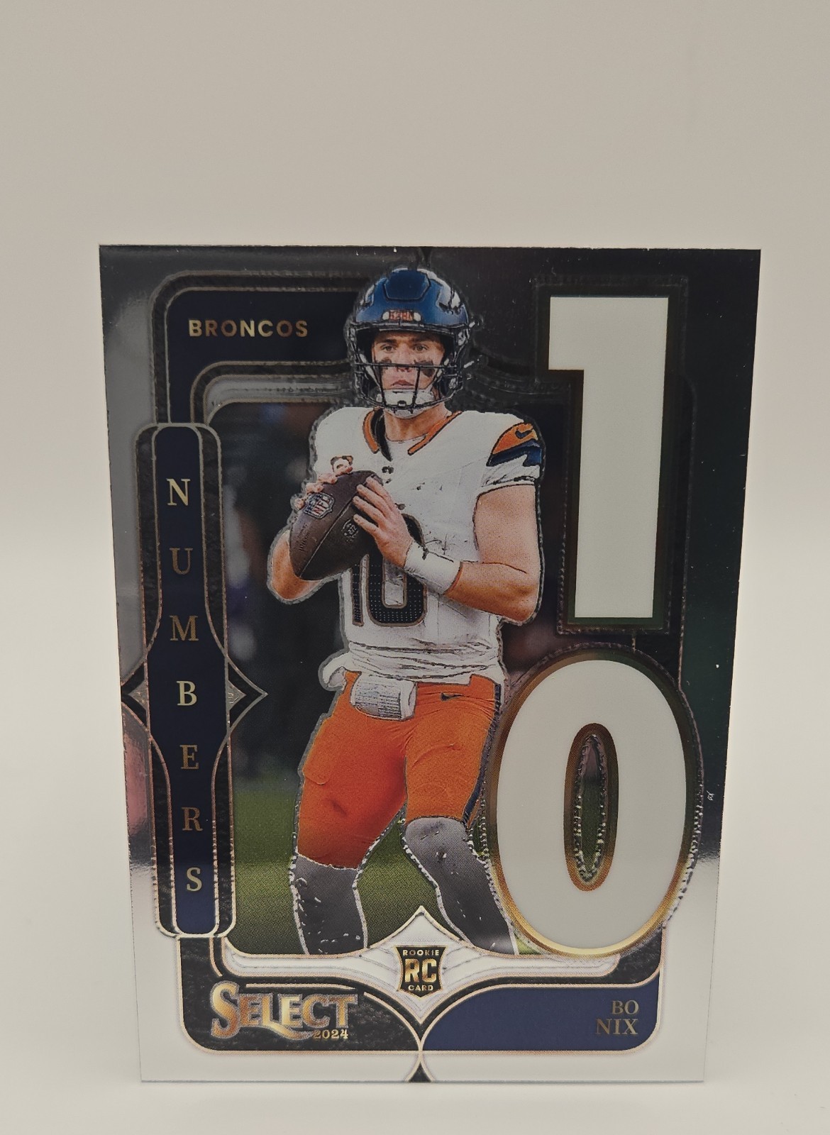 2024 Panini Select - Select Numbers Bo Nix #6 (RC)