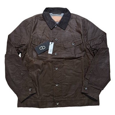 Taylor Stitch The Long Haul Jacket Dark Khaki 100% Organic Waxed Cotton 42 Large