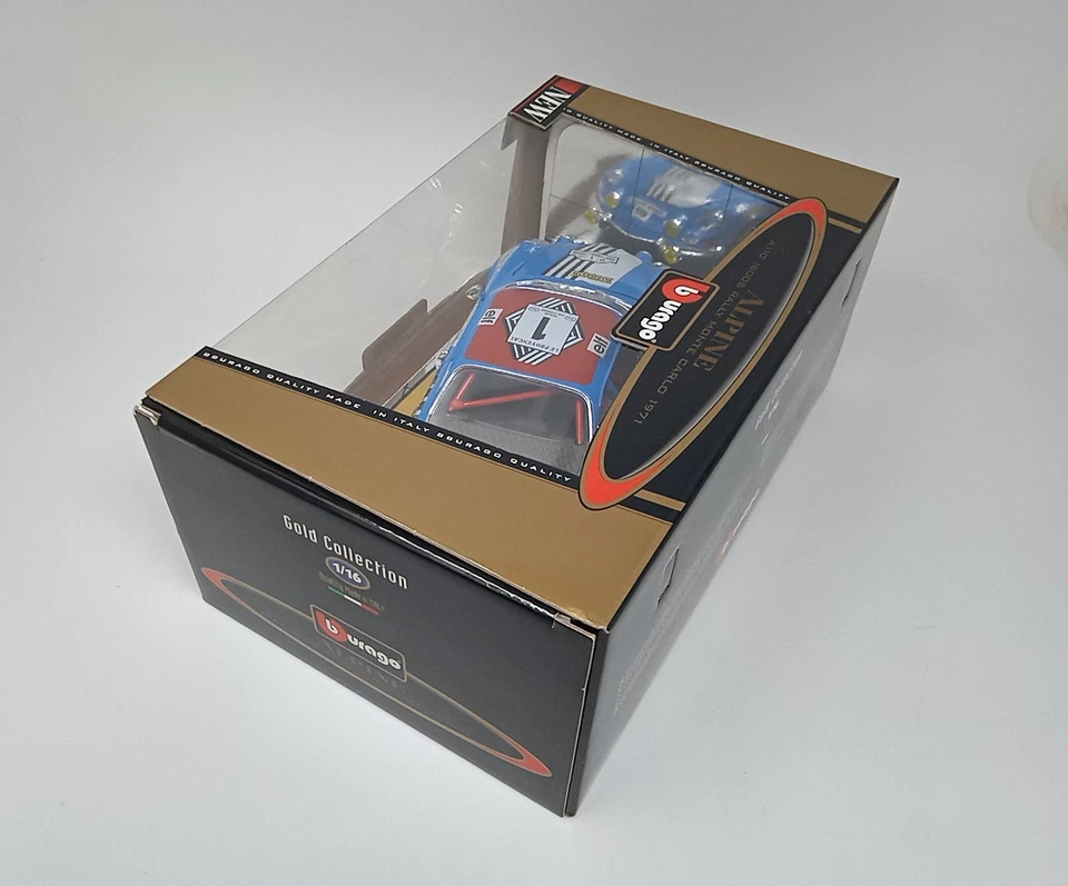 Bburago Alpine A 110 1600S Rally Monte Carlo 1971 Gold Collection Scala 1/16 - Immagine 4 di 4