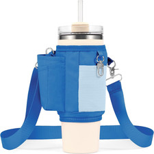 All Day Quencher Carry All for Stanley 40/30 Oz Tumbler, Crossbody Bag with Phon