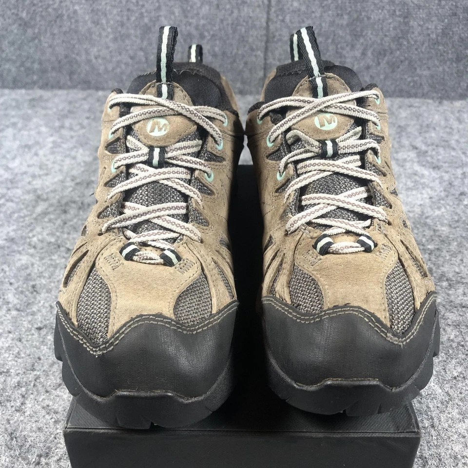 Zapatos de Senderismo Merrell para Mujer Talla 7.5 Marrón Gamuza Malla Vibram Unifly Trail J32462 Foto 4 de 4