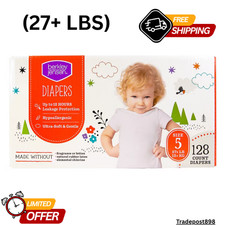 Berkley Jensen Baby Diapers Hypoallergenic, Size 5 27 lbs 128 Count 