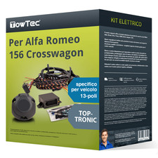 13 poli spec. kit elettrico per ALFA ROMEO 156 Crosswagon 932/Q4 TowTec Nuovo