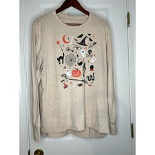 Way to Celebrate Halloween Sweatshirt Womens XL Ghost Pumpkin Witch Graphic