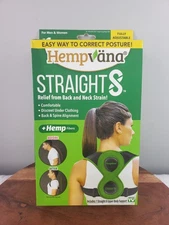Hempvana Straight8 Fully Adjustable Lightweight Posture Corrector NEW SEALED!