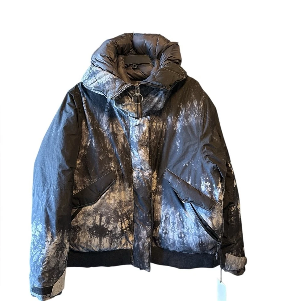 Chaqueta Holden Recortada Alpina Plumón Relleno Negra Tie Dye Talla XL NUEVA CON ETIQUETAS Para Mujer’s Foto 2 de 4