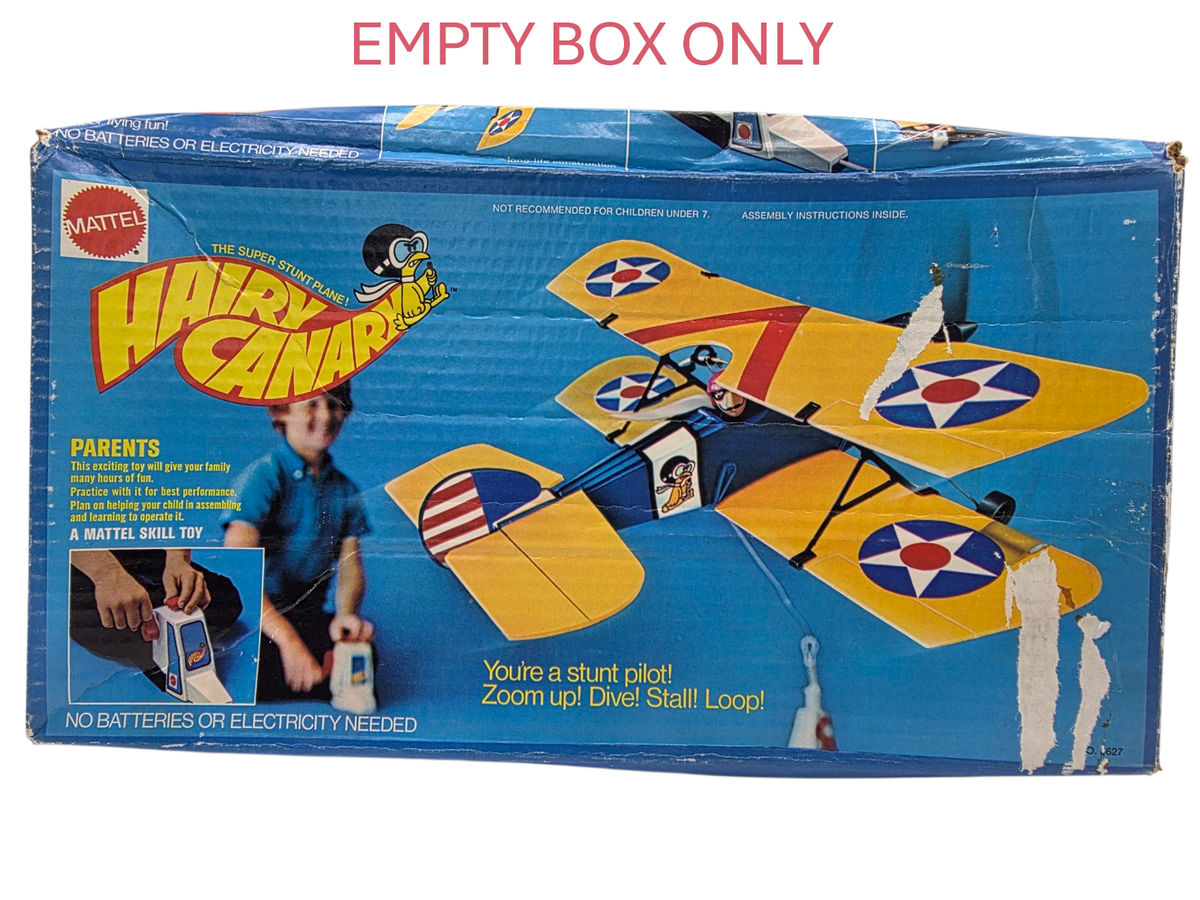 EMPTY BOX ONLY 1973 Mattel Hairy Canary Super Stunt Dare Plane