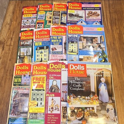 Dolls House & Miniature Scene Magazine Bundle Complete Year 1999, x12 Issues 