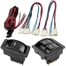 Kit de 3 interruptores basculantes 2 puertas puertas puertas delanteras cerradura ventanas eléctricas 12V para Nissan Altima