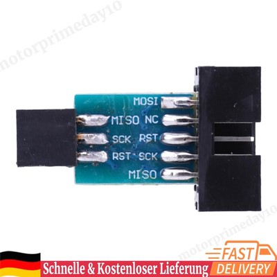 Für AVRISP USBASP STK500 Interface Converter Programmer Development Board